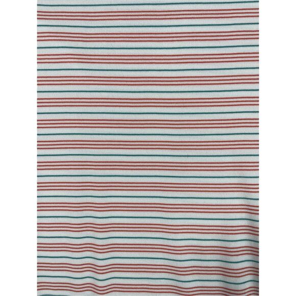 Cutter and Buck Polo Shirt Mens 2XL Red White Blue Striped Golf Americana DryTec - Picture 2 of 8